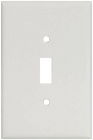 Eaton Wiring Devices 2144W-BOX Oversized Wallplate, 1-Gang, Thermoset, White