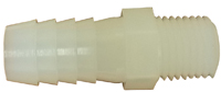 Anderson Metals 53701-0804 Connector, 1/4 x 1/2 in, MIP x Barb, Nylon