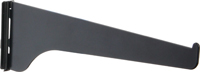 Knape & Vogt 180 BLK 8 Shelf Bracket, Steel, Powder-Coated