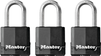 Master Lock Magnum Series M115XTRILF Padlock, Keyed Alike Key, 5/16 in Dia