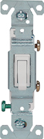 Eaton Wiring Devices 1301-7W10 Toggle Switch, 15 A, 120 V, Polycarbonate