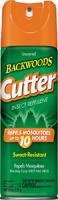 Cutter Backwoods 96280 Insect Repellent, 6 oz Aerosol Can, Liquid, Light