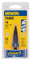 IRWIN Unibit 10234 Stepped Dill Bit Step Drill Bit, Hex Shank, 3/8 in Dia