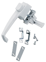 Wright Products V333WH Pushbutton Latch, 3/4 to 1-1/4 in Thick Door, For: