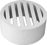 CANPLAS 414254BC Floor Strainer, 4 in Spigot, White