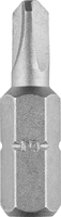 IRWIN 3053033 Insert Bit, #4 Drive, Tri-Wing Drive, 1/4 in Shank, Hex Shank,