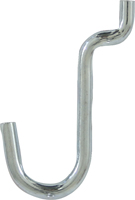 CRAWFORD 18150 Peg Hook, Black/Silver, Zinc