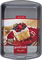 Goodcook 04010 Cake Pan, Oblong, Steel