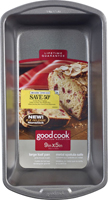 Goodcook 04026 Non-Stick Loaf Pan, 13 in L, 9.1 in W, 7.1 in H, Steel,