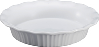 Corningware 1117314 Pie Plate, Ceramic, French White, Dishwasher Safe: Yes