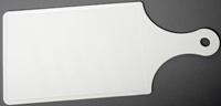 CHEF CRAFT 20965 Cutting Board, 12 in L, 5 in W, Plastic, White