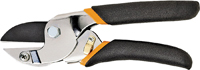 FISKARS 9110 Pruner, 5/8 in Cutting Capacity, Steel Blade, Anvil Blade,