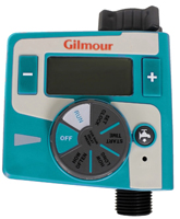 Gilmour 830134-1001 Electronic Single Watering Timer, 1-Zone, 24, 48, 72 hr
