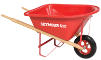 SEYMOUR 85720IB Wheelbarrow, Poly, Ball Bearing Wheel