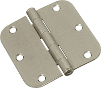 National Hardware N830-328 Door Hinge, Steel, Satin Nickel, Full-Mortise