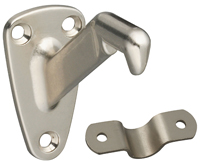 National Hardware N325-548 Handrail Bracket with Strap, 250 lb, Zinc, Satin