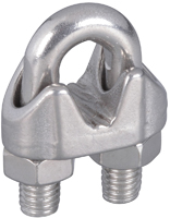 National Hardware 4230BC Series N830-314 Wire Cable Clamp, 1/4 in Dia Cable,
