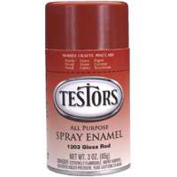 TESTORS 1203T Enamel Spray Paint, Gloss, Red, 3 oz