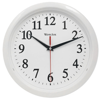 Westclox 461761 Wall Clock, Round, Analog, Analog Display, Plastic Frame,