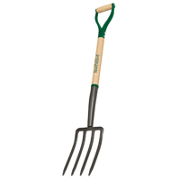 Landscapers Select 34619 Garden Spading Fork, Steel Tine, 4 -Tine, Steel