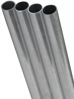 K & S 87115 Tube, 0.19 in ID x 0.25 in OD Dia, 12 in L, Stainless Steel,