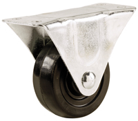 Shepherd Hardware 9490 Rigid Caster, 1-1/2 in Dia x 5/8 in W Wheel, 40 lb