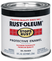 RUST-OLEUM STOPS RUST 7775730 Protective Enamel, Gloss, Leather Brown, 0.5