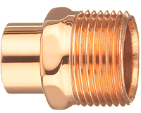 EPC 104-2 Series 30444 Street Pipe Adapter, 3/4 in, FTG x MIP, Copper