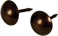 HILLMAN 122686 Furniture Nail, 7/16 in L, Bronze, Round Head