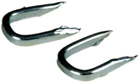 HILLMAN 122662 Double Point Staple, 1/2 in L, Galvanized Steel