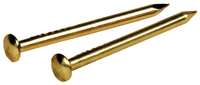 HILLMAN 122618 Escutcheon Pin, 1/2 in L, Steel, Brass