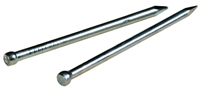 HILLMAN 122522 Wire Brad, 1 in L, Steel, Galvanized, Brad Head, Thin Shank,