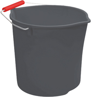 Quickie 2077957 Bucket, 11 qt Capacity, Plastic, Gray