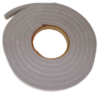 Frost King V445H Foam Tape, 1/2 in W, 10 ft L, 3/8 in Thick, Vinyl, Gray