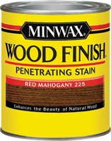 Minwax Wood Finish 222504444 Wood Stain, Red Mahogany, Liquid, 0.5 pt, Can