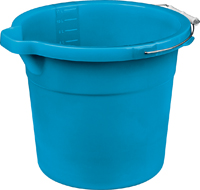 Sterilite 11234312 Spout Pail, 12 qt Capacity, Plastic, Blue