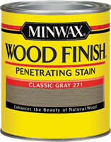 Minwax Wood Finish 227614444 Wood Stain, Classic Gray, Liquid, 0.5 pt, Can