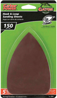 Gator 3731 Sanding Sheet, 3-1/2 in W, 5 in L, 150 Grit, Fine, Aluminum Oxide