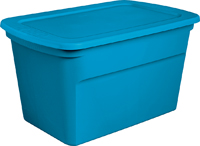Sterilite 17361C06 Storage Tote, Polyethylene, Blue Morpho