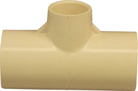 NIBCO T00180D Pipe Tee, 3/4 x 1/2 in, CPVC, SCH 40 Schedule