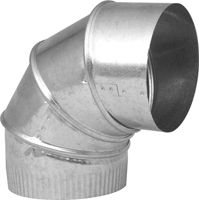 Imperial GV0294-C Adjustable Elbow, 6 in Connection, 26 Gauge, Galvanized