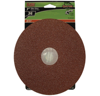 Gator 3083 Fiber Disc, 36-Grit, Extra Coarse Grade, Aluminum Oxide, 7 in Dia