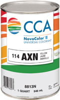 CCA NovoColor II Series 076.008813N.005 Universal Colorant, Yellow, Liquid,