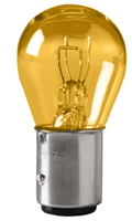 Eiko Miniature Auto Bulb, 12.8/14 V, 0.59/2.1 A, S-8 Bulb, Amber, 300/28