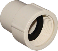 NIBCO T00380D Pipe Adapter, 1/2 in, Slip x FIP, CPVC