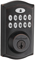 Kwikset 913TRL-11P Electronic Deadbolt; 2 Grade; Venetian Bronze; 2-3/8 x