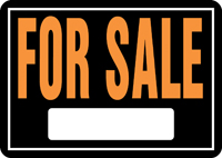 HY-KO Hy-Glo Series 801 Identification Sign, For Sale, Fluorescent Orange