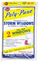 Warp's Poly-Pane Series 2P-24 Storm Window Kit, 36 in W, 1 mil Thick, 72 in