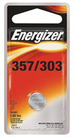 Energizer 357BPZ Coin Cell Battery, 357 Battery, Silver Oxide, 1.5 V Battery