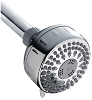 Waterpik PowerSpray+ Series TRS-523E Shower Head, Round, 1.8 gpm, 1/2 in